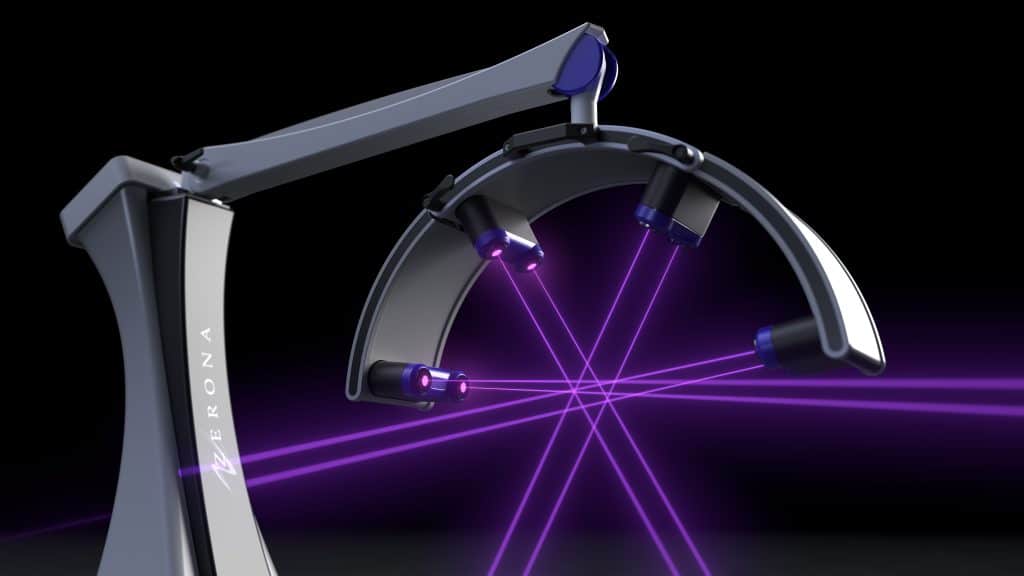 VZ8 low-level laser during a comfortable, non‑invasive session